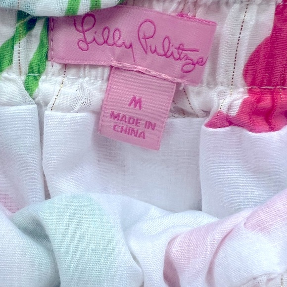 Lilly Pulitzer Avery Floral Tie-Waist White Skirt🩷 - Picture 3 of 6